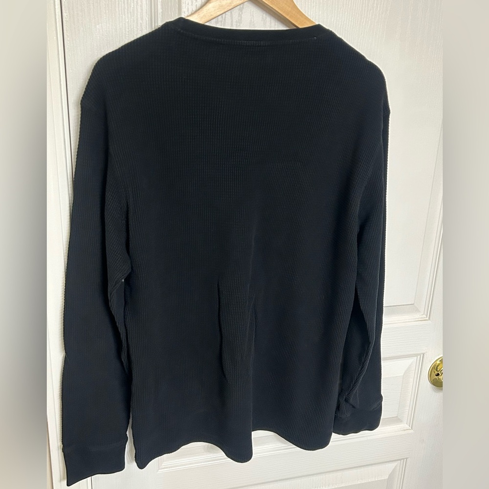 H&M Waffle Long Sleeve Shirt, XL - Picture 3 of 3